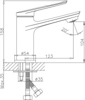 Смеситель для раковины Haiba HB595 HB10595
