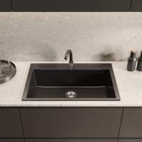 Мойка кухонная Domaci Савона РА 760 черная Мойка кухонная Domaci Савона РА 760 черная