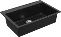 Мойка кухонная Domaci Савона РА 760 черная Мойка кухонная Domaci Савона РА 760 черная