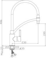 Смеситель для кухни Haiba HB643-7
