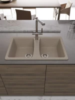 Мойка кухонная Domaci Болонья М-26-004 песочная Мойка кухонная Domaci Болонья М-26-004 песочная