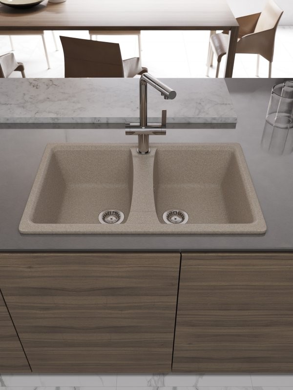 Мойка кухонная Domaci Болонья М-26-004 песочная