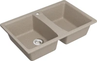 Мойка кухонная Domaci Болонья М-26-004 песочная Мойка кухонная Domaci Болонья М-26-004 песочная