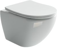 Комплект Унитаз подвесной Ceramicanova Metropol CN4002 безободковый + Инсталляция TECE Base 9400413 4 в 1 с кнопкой смыва