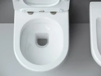 Комплект Унитаз подвесной Ceramicanova Metropol CN4002 безободковый + Инсталляция TECE Base 9400413 4 в 1 с кнопкой смыва