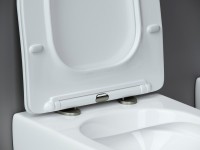 Комплект Унитаз подвесной Ceramicanova Metropol CN4002 безободковый + Инсталляция TECE Base 9400413 4 в 1 с кнопкой смыва