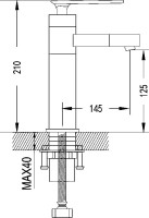 Смеситель для раковины Shevanik S6601F с поворотным носиком, белый, хром