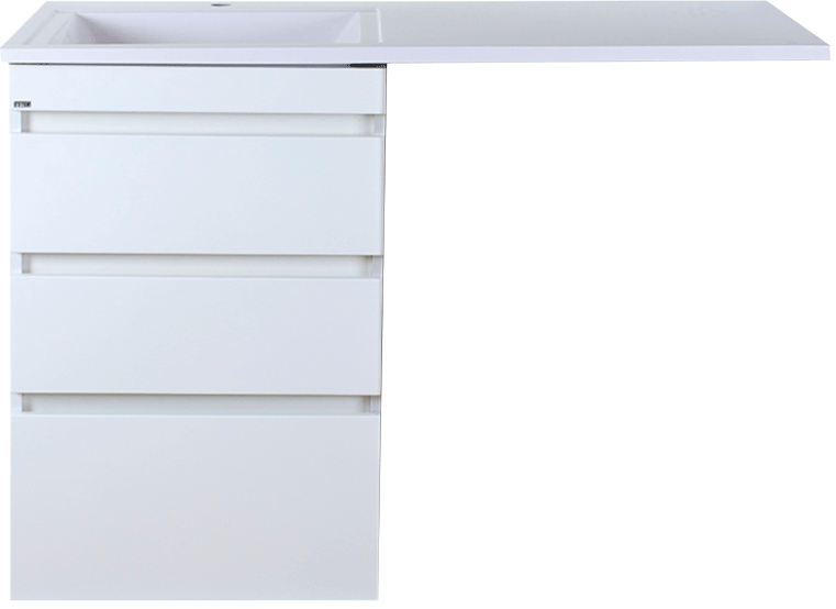 Тумба с раковиной Misty Фостер 55 напольная, под стиральную машину