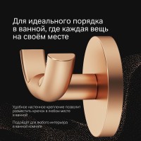 Крючок AM.PM X-Joy A85A35644 розовое золото, на шурупах