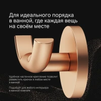 Крючок AM.PM X-Joy A85A35644 розовое золото, на шурупах Крючок AM.PM X-Joy A85A35644 розовое золото, на шурупах
