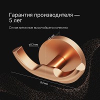 Крючок AM.PM X-Joy A85A35644 розовое золото, на шурупах