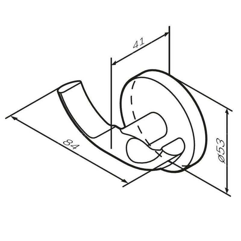Крючок AM.PM X-Joy A85A35644 розовое золото, на шурупах