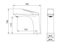 Смеситель для раковины Grossman Galaxy 510.K35.01.210 черный Смеситель для раковины Grossman Galaxy 510.K35.01.210 черный