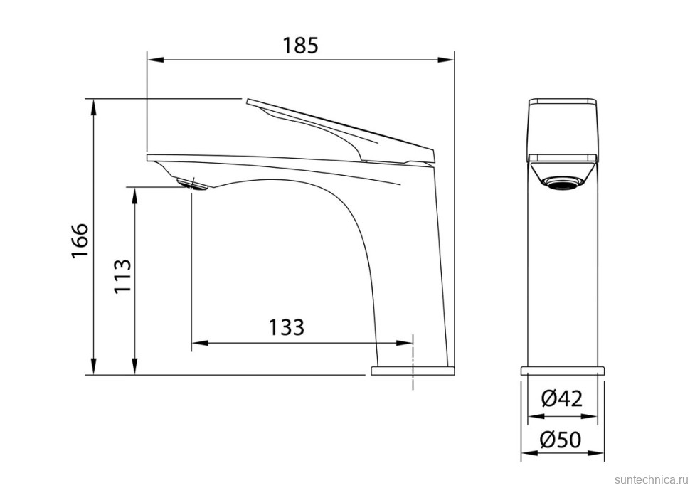 Смеситель для раковины Grossman Galaxy 510.K35.01.210 черный