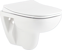 Комплект Унитаз подвесной Seramiksan Petite + Крышка AG50006 с микролифтом + Инсталляция Geberit Duofix Delta 458.149.21.1 с кнопкой смыва, хром + Звукоизоляция