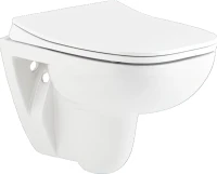 Комплект Унитаз подвесной Seramiksan Petite + Крышка AG50006 с микролифтом + Инсталляция Geberit Duofix Delta 458.149.21.1 с кнопкой смыва, хром + Звукоизоляция