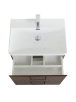 Тумба с раковиной BelBagno Due 50 ручки матовый темный никель, noce