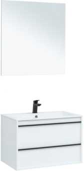 Мебель для ванной Aquanet Lino 80 белый матовый