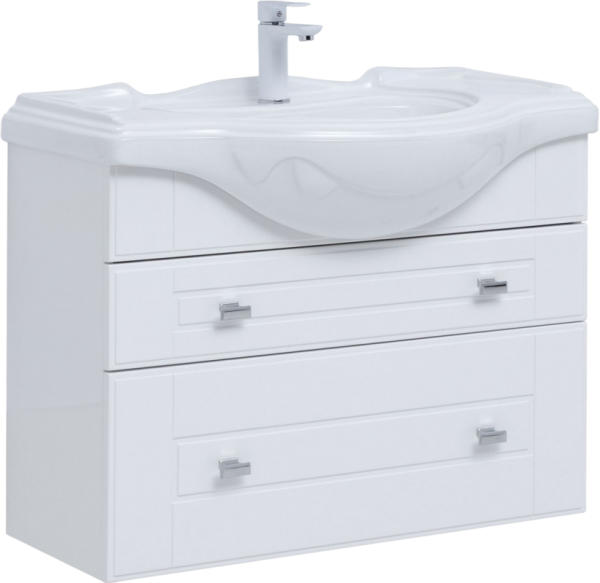 Тумба под раковину Aquanet Рондо 80 2 ящика