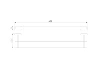 Полотенцедержатель Wonzon & Woghand WW-9711-45CM хром