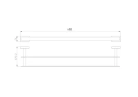 Полотенцедержатель Wonzon & Woghand WW-9711-45CM хром Полотенцедержатель Wonzon & Woghand WW-9711-45CM хром