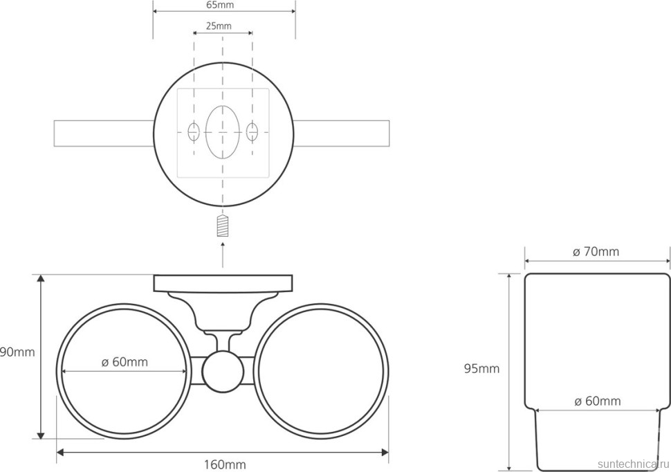 Набор Стакан Bemeta Retro 144110027 + Мыльница 144108027