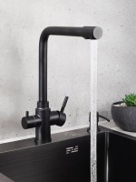 Смеситель для кухни РМС Sus125bl 017F-015 черный