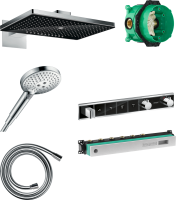 Душевой комплект Hansgrohe Rainmaker Select 460 (3 jet) 24007600 + 26530000 + 28272000 + 15357600