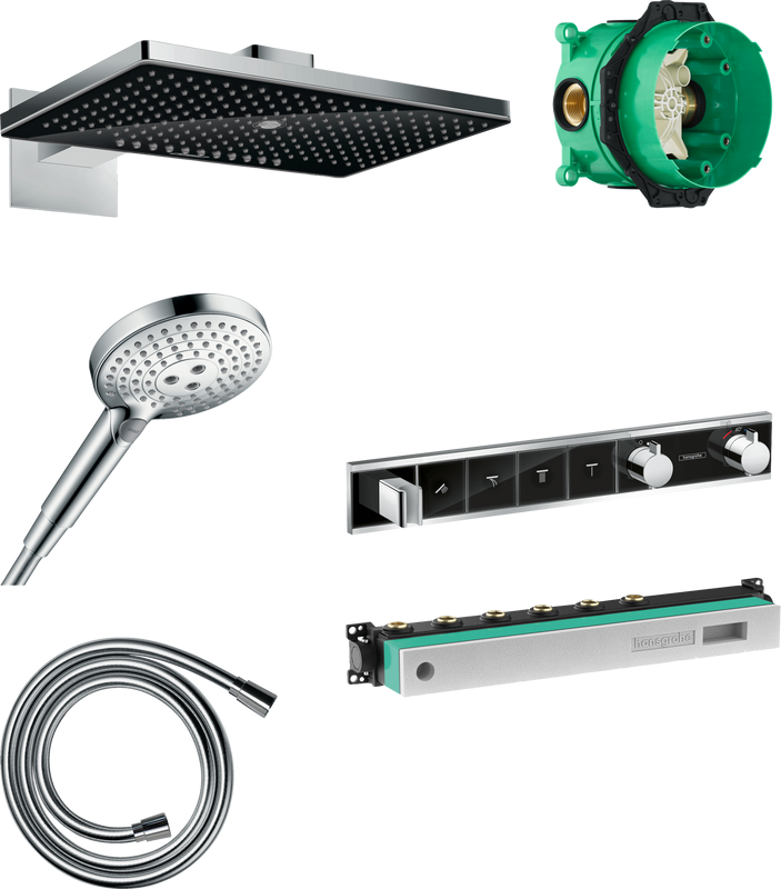 Душевой комплект Hansgrohe Rainmaker Select 460 (3 jet) 24007600 + 26530000 + 28272000 + 15357600