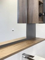 Зеркало Comforty Кемер 75 антрацит, дуб темно-коричневый