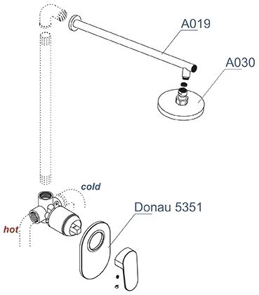 Душевой комплект Wasserkraft A12030