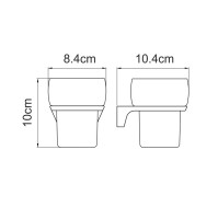 Набор Стакан Wasserkraft Aisch K-5928 + Дозатор K-5999