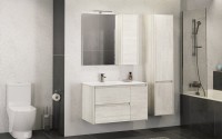 Зеркало Comforty Бремен 90 дуб белый