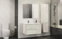 Зеркало Comforty Бремен 90 дуб белый
