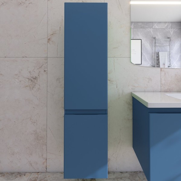 Шкаф-пенал для ванной Caprigo Forte 35 L бриллиантово-синий