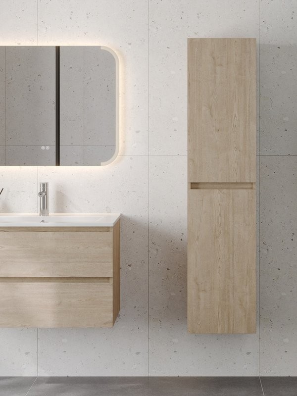 Шкаф-пенал для ванной Teymi Laina 35 L/R светлый дуб