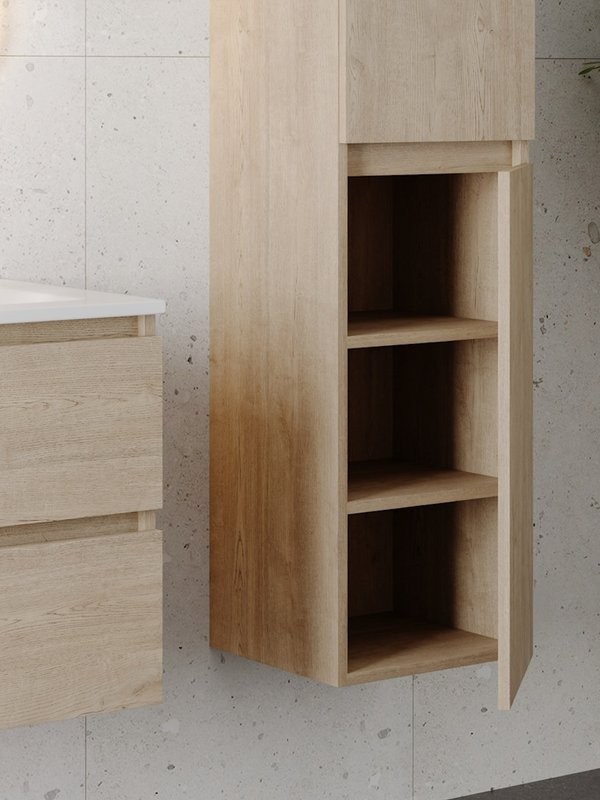 Шкаф-пенал для ванной Teymi Laina 35 L/R светлый дуб