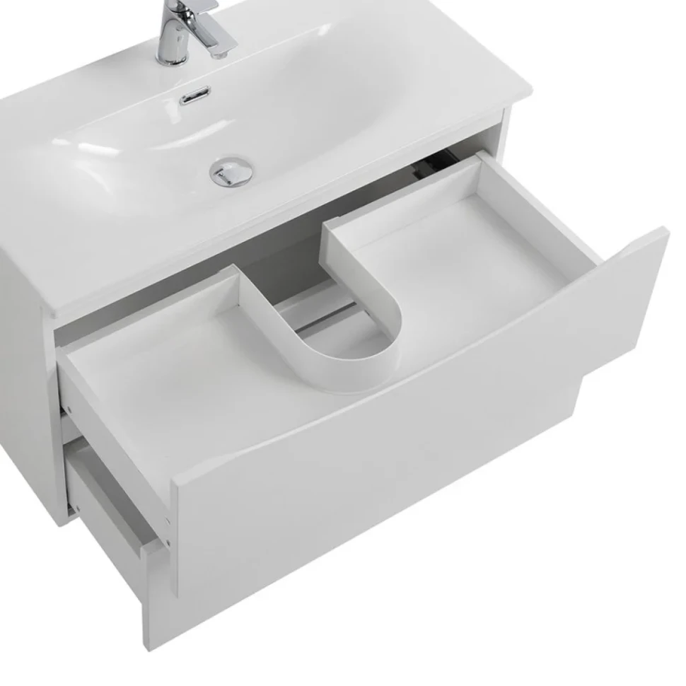 Тумба под раковину BelBagno Marino-cer-mini 70 подвесная, bianco lucido
