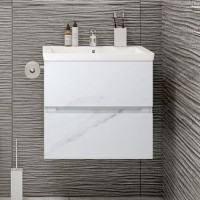 Мебель для ванной комнаты Art&Max Techno подвесная, 60, монти мрамор