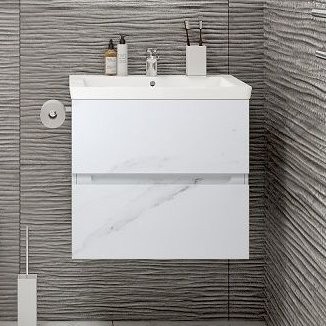 Мебель для ванной комнаты Art&Max Techno подвесная, 60, монти мрамор