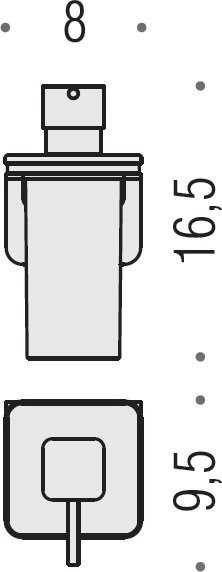 Набор Стакан Colombo Design Over B7002.satin + Дозатор B9328.satin