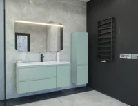 Тумба с раковиной Caprigo Forte 120 R подвесная, селесте