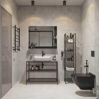 Мебель для ванной STWORKI Нюборг 100, в стиле лофт (комплект, гарнитур)