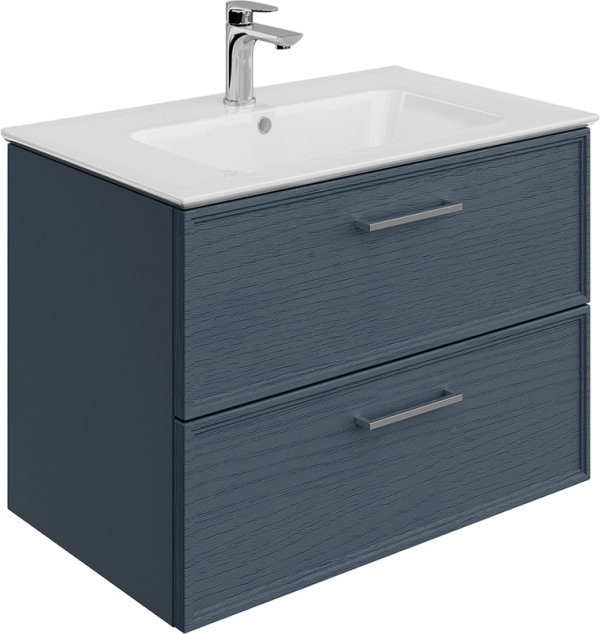 Тумба под раковину KERAMA MARAZZI Piano Classic 75 подвесная, ясень синий матовый