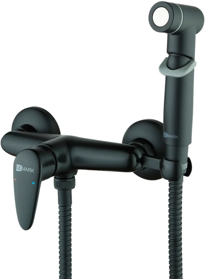 Гигиенический душ Lemark Pramen LM3318BL со смесителем, черный