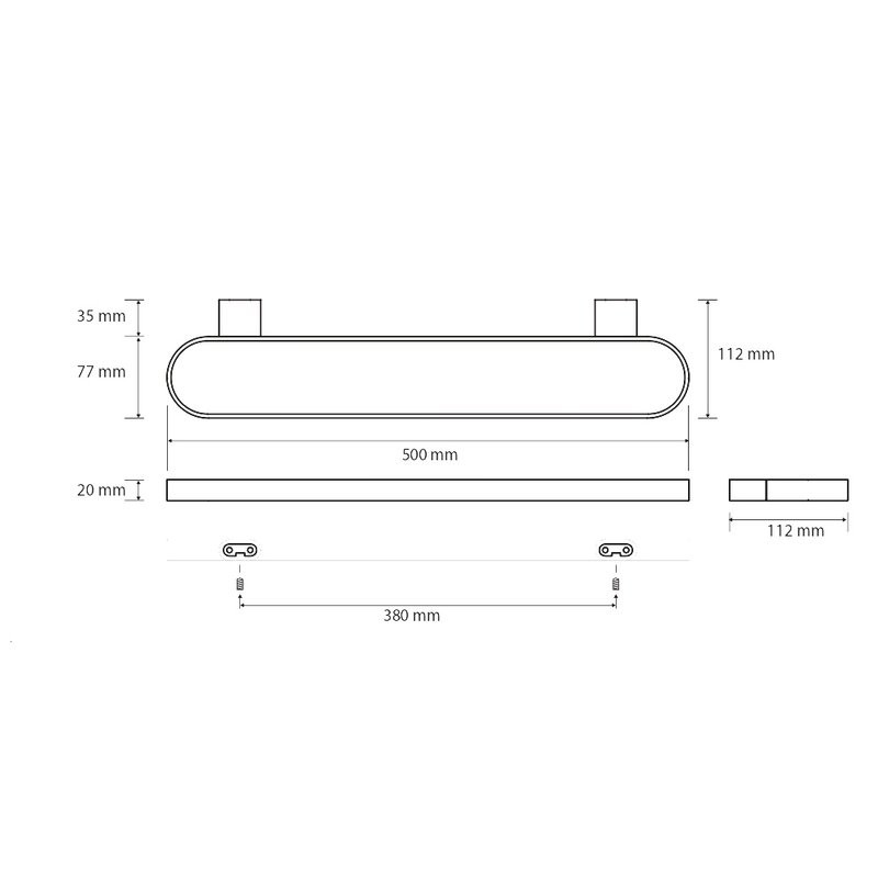 Держатель для полотенец Bemeta Organic Black 167104400 матовый черный