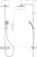 Душевая стойка Teska Mira DK2922C хром