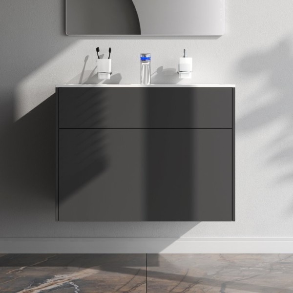 Тумба под раковину без столешницы AM.PM Inspire V2.0 80 графит матовый
