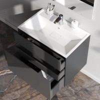 Тумба под раковину без столешницы AM.PM Inspire V2.0 80 графит матовый