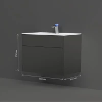 Тумба под раковину без столешницы AM.PM Inspire V2.0 80 графит матовый Тумба под раковину без столешницы AM.PM Inspire V2.0 80 графит матовый